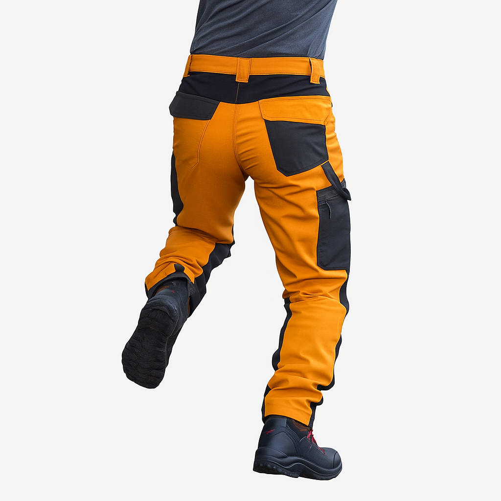 Pantalon de Travail Homme Multipoche Orange
