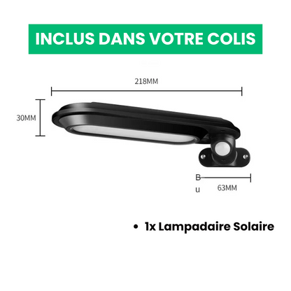 Lampadaire Solaire Détecteur de Mouvement Puissant