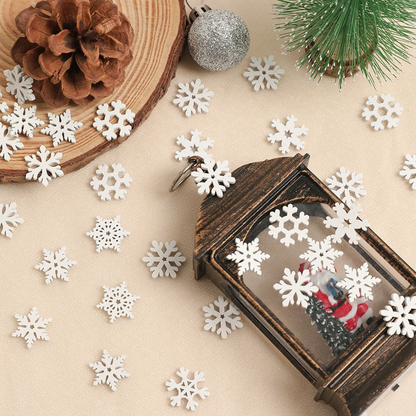 Mini Flocons de Neige Blancs Délicats