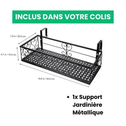 Support Jardinière Métallique Élégant