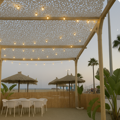 Voile d'ombrage Camouflage Blanc