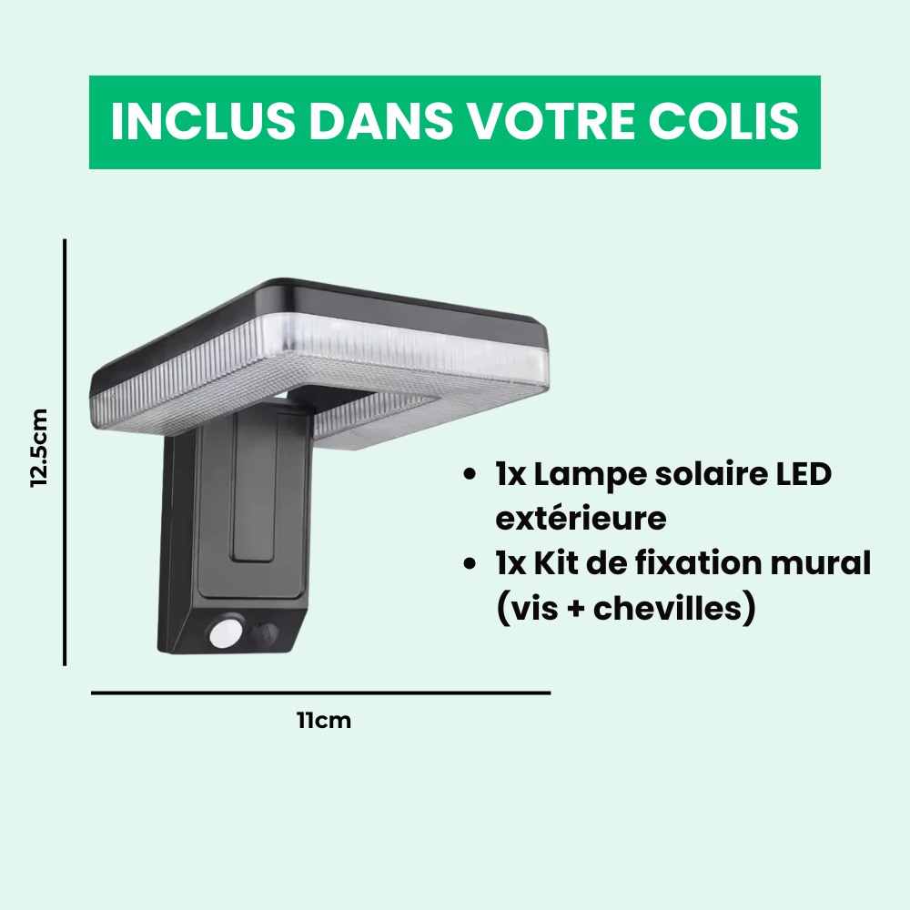 Lampe Extérieure Solaire Détecteur de Mouvement