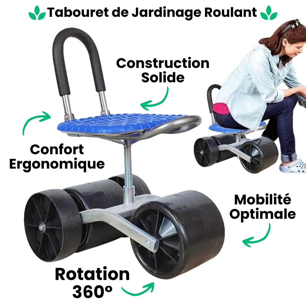 Ultrakomfortabel Ergonomic Gardening Rullestol