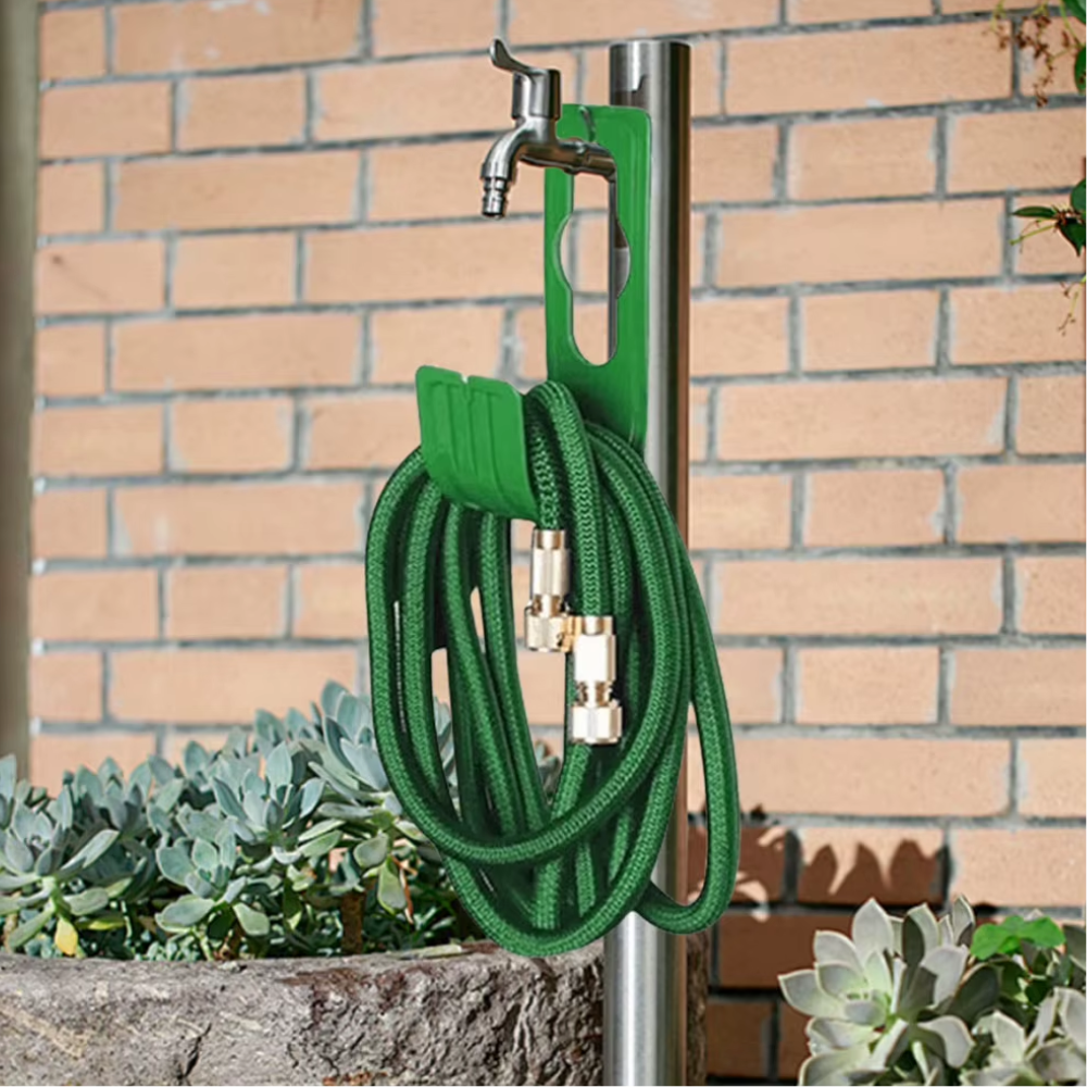 Jardioui 1 Support (24.90 €/ pcs) / Vert Support Murale Réglable pour Tuyau d’Arrosage