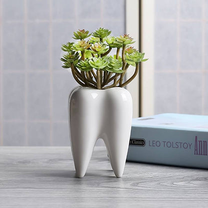 Jardioui 1 Vase (24.90€/pc) Vase Dentaire Polyvalent en Céramique