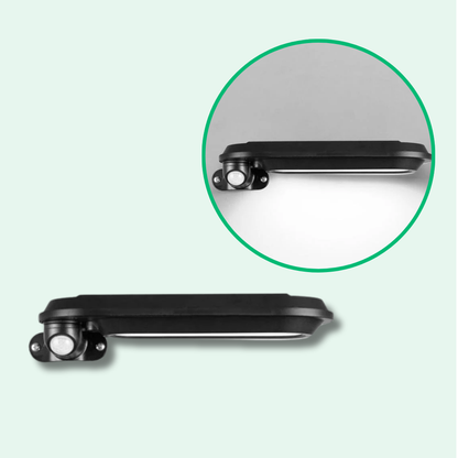 Jardioui 2 Lampadaires (24.90 €/ pcs) / Noir / Blanche Lampadaire Solaire Détecteur de Mouvement Puissant