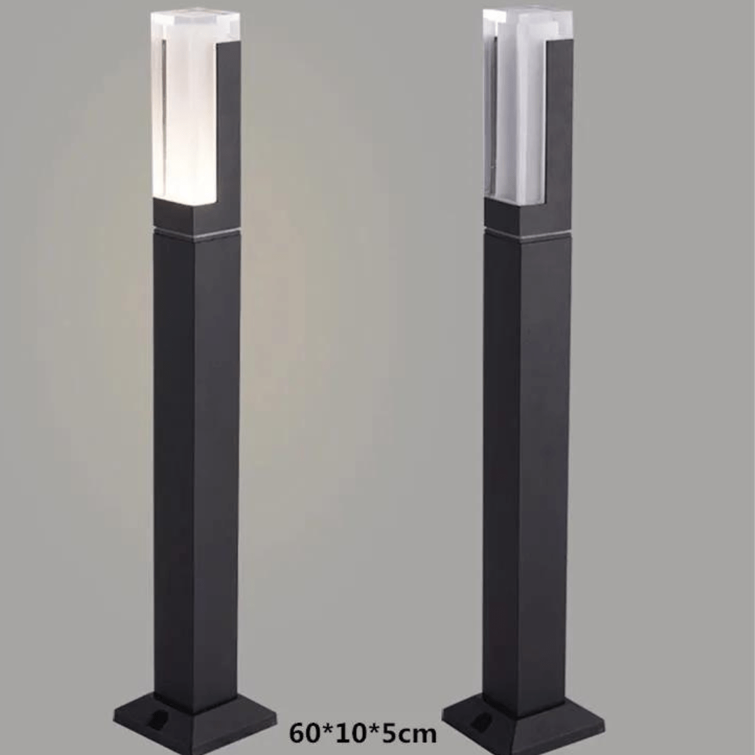 Jardioui 2 Lampes / L / Blanc Lampe Pilier LED Moderne Éclatante