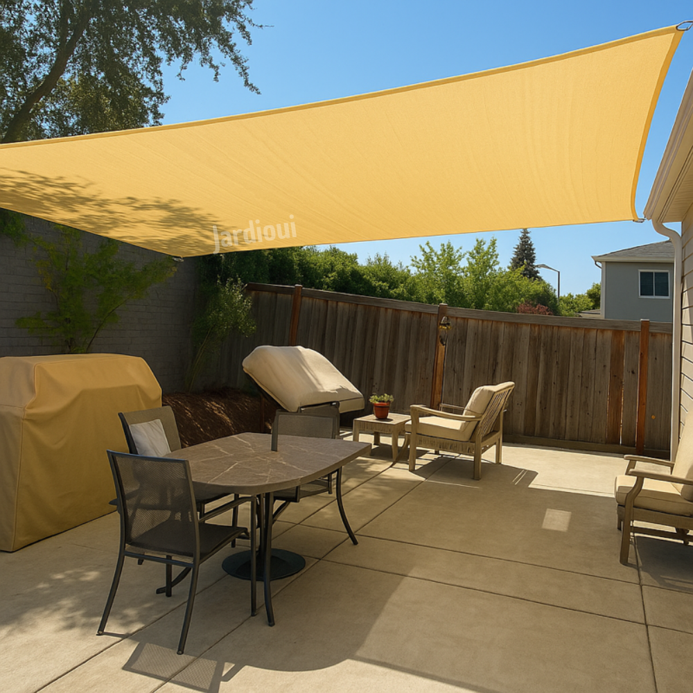 Jardioui 200x300cm Voile d'Ombrage Rectangulaire Premium