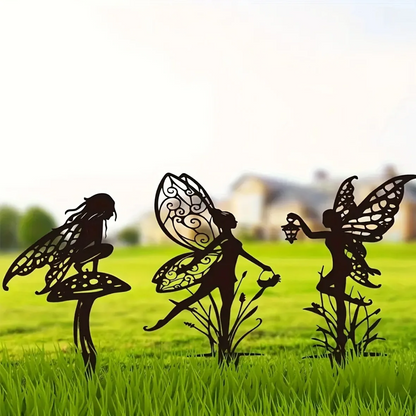 Jardioui 6 Décorations (5.82 €/ pcs) Décoration de Jardin Fééerique en Métal