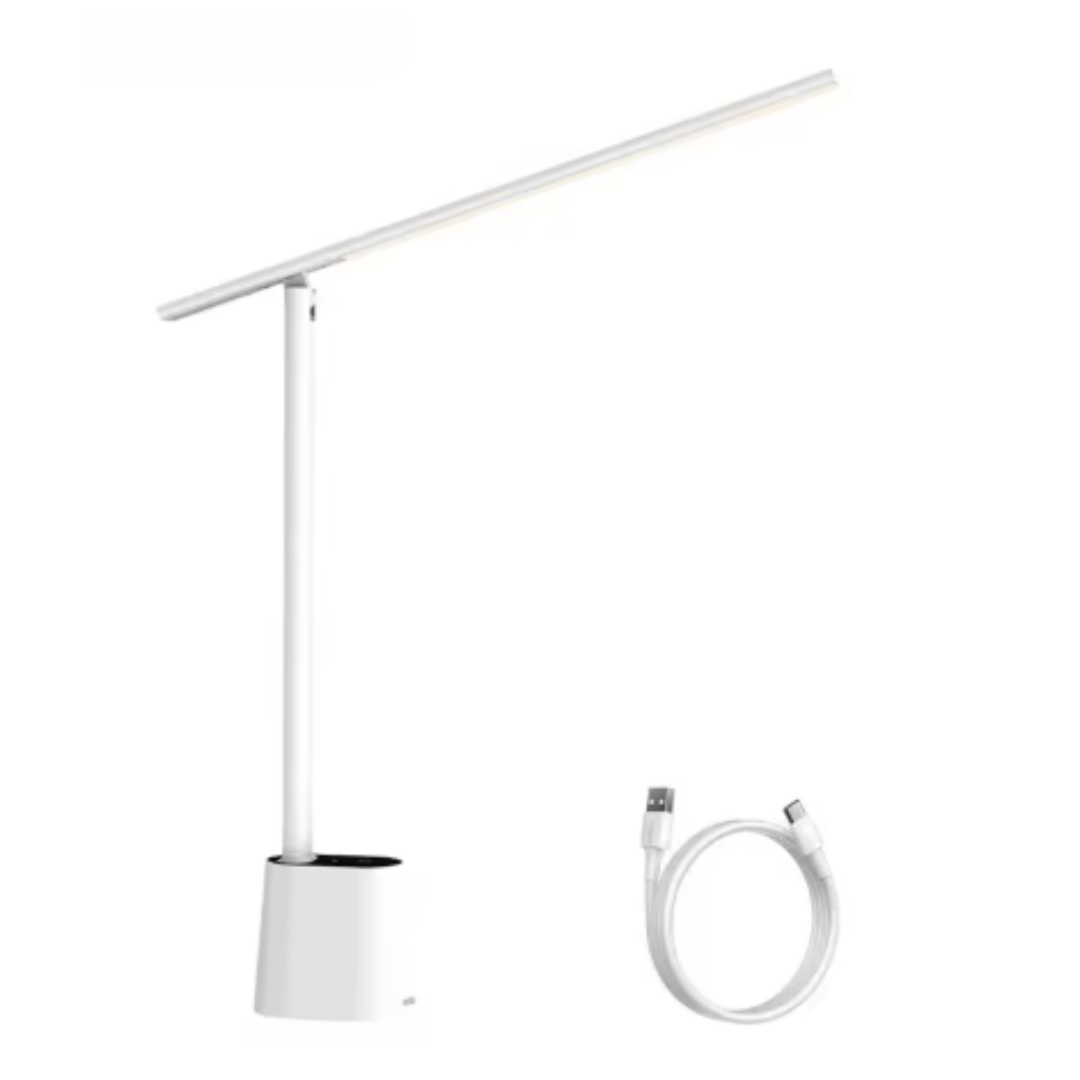 Jardioui Blanc Lampe de Bureau LED Moderne