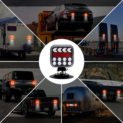 Jardioui Feux de Remorque Sans Fil Ultra-Lumineux