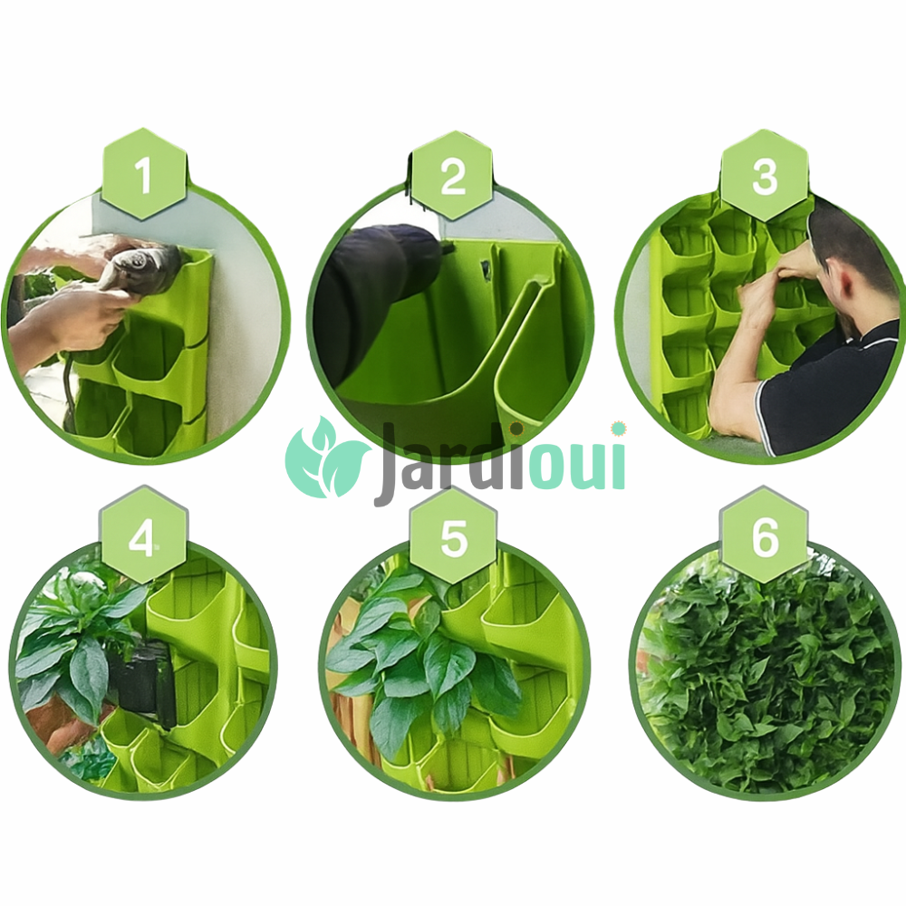 Jardioui Jardinière verticale auto-arrosante (1 pièce)
