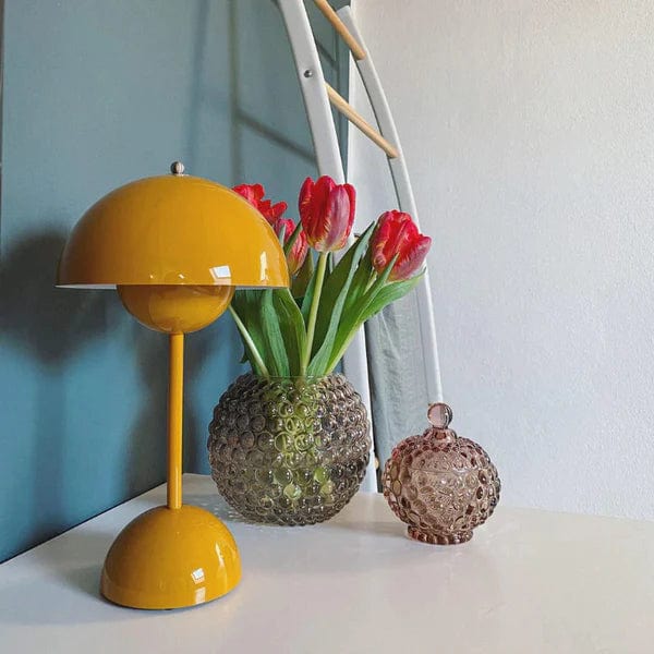 Jardioui Jaune Lampe de table florale enchantée
