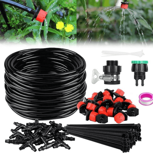 Jardioui Kit d'Irrigation Goutte à Goutte Automatique pour Jardin