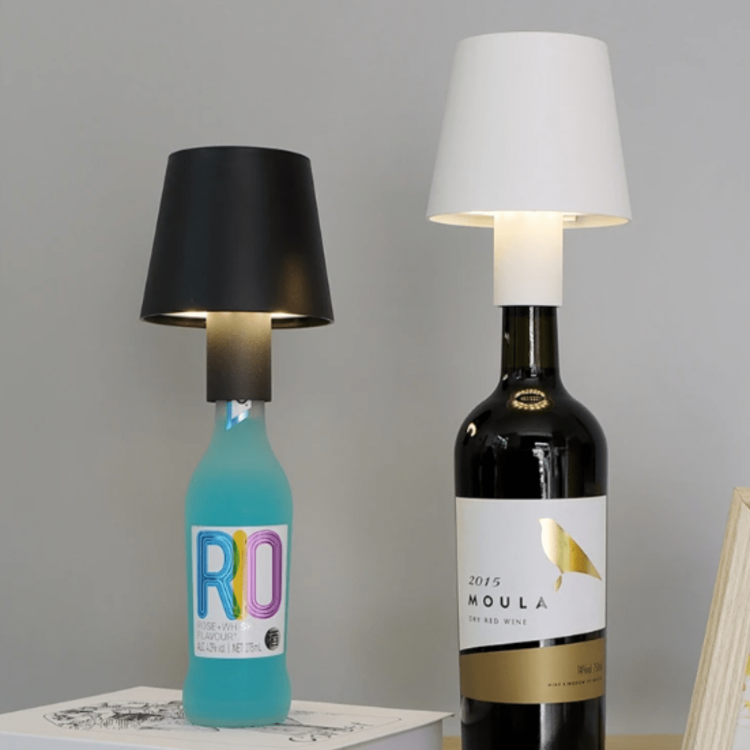 Jardioui Lampe LED Sans Fil Bouteille de Vin Innovante