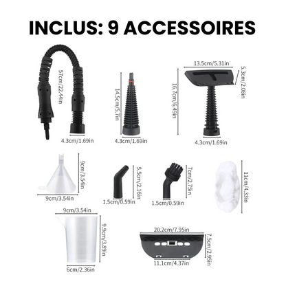 Jardioui Nettoyeur Vapeur Compact Multi-Surfaces | V46 PRO