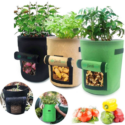 Jardioui 0 Noir / 1 Sac (24.90 €/ pcs) Sac de Culture de Pommes de Terre Croissance
