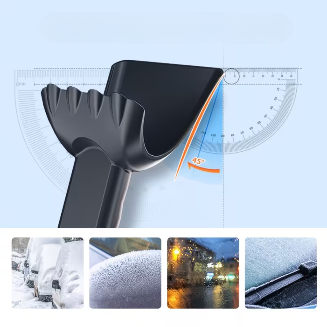 Jardioui Outil Déneigement 4-en-1 Compact pour Voiture
