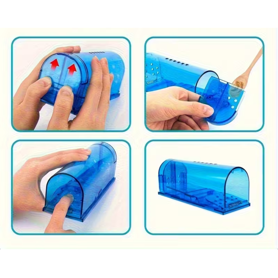 Jardioui Piège à Souris Sans Cruauté Réutilisable (2PCS)