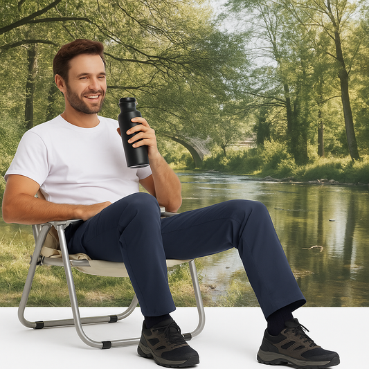 Jardioui S Pantalon Bleu de Travail Homme