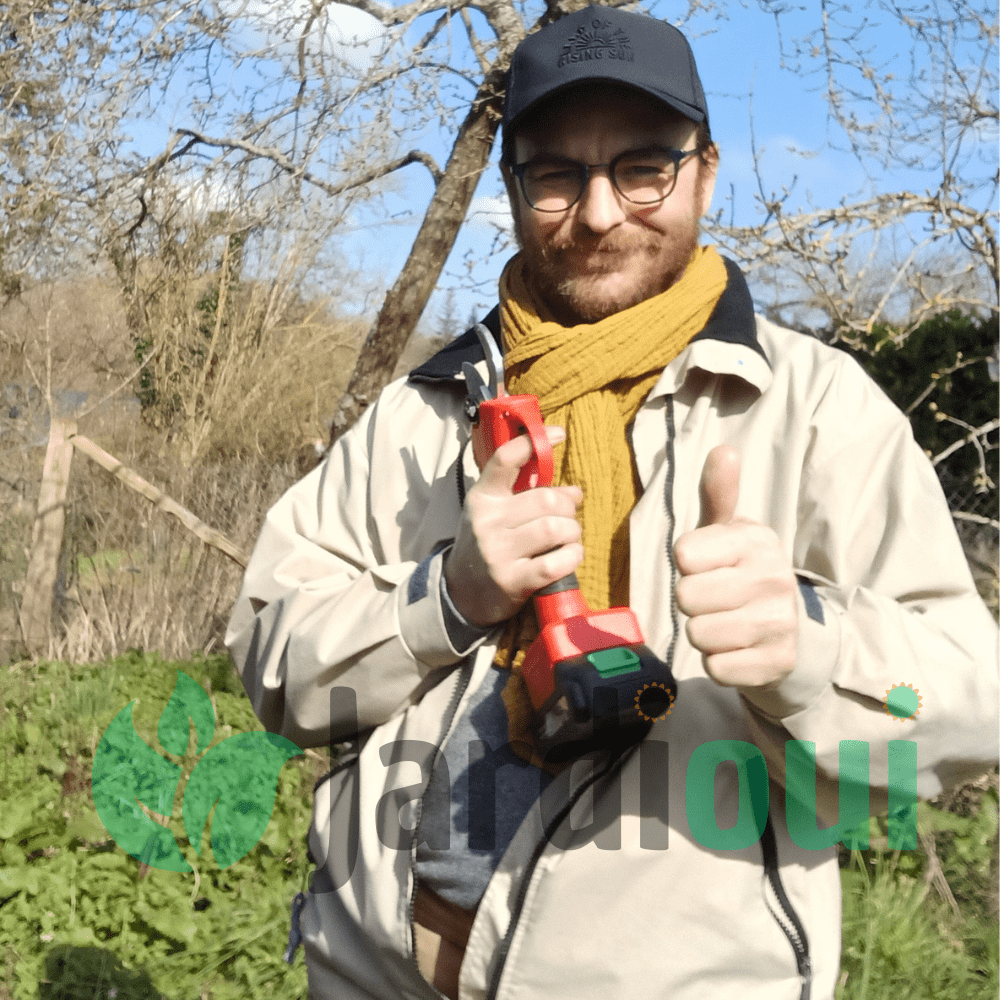 Jardioui Sécateur électrique pro sans fil (+Batterie Offerte)