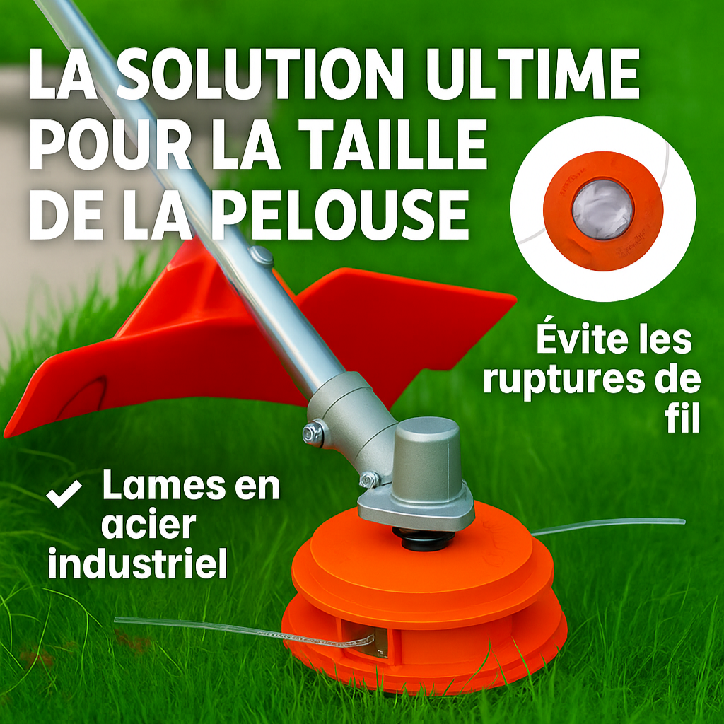 Jardioui Tête de Débroussailleuse Incassable - JardiBlade PRO