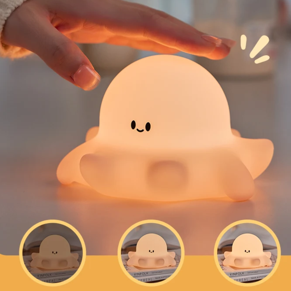 Jardioui Veilleuse Pieuvre Tactile Apaisante