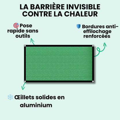 Jardioui Voile d'Ombrage Rectangulaire Premium