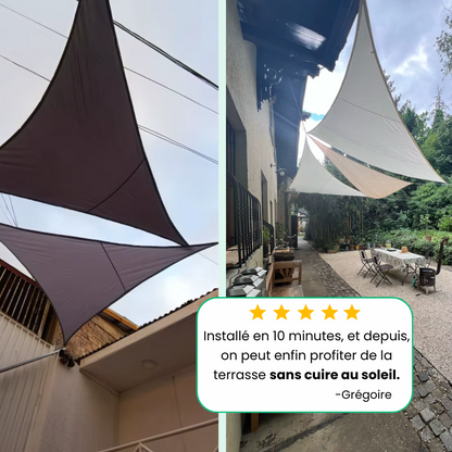 Jardioui Voile d'Ombrage Triangulaire Imperméable