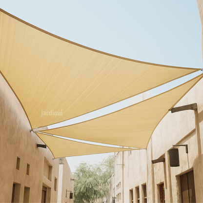 Jardioui Voile d'Ombrage Triangulaire Premium