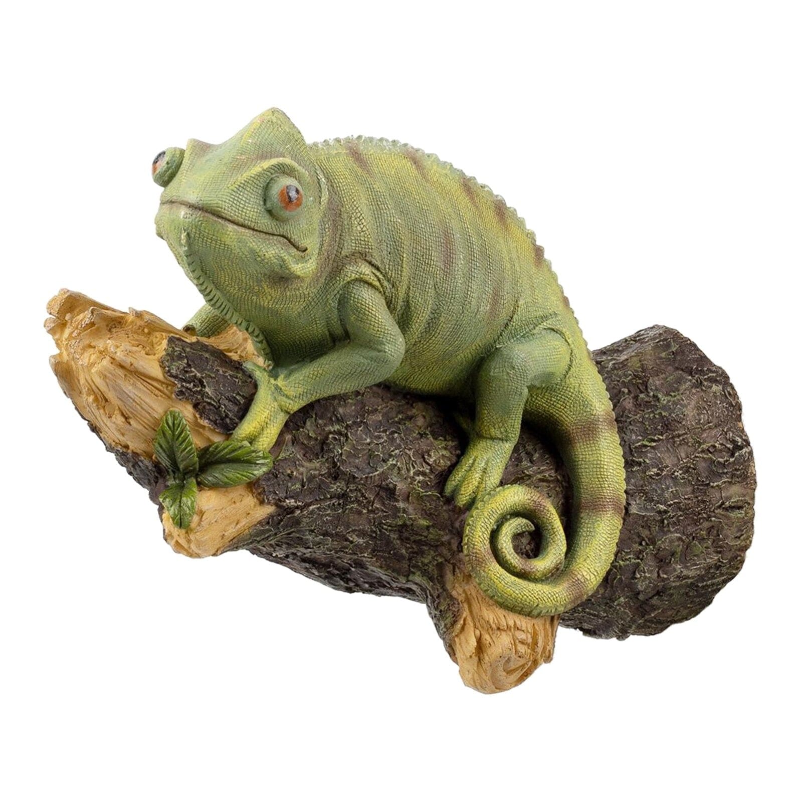 Jardioui Figurine de caméléon en résine sur l'arbre